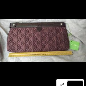 VERA BRADLEY wine clutch nwt